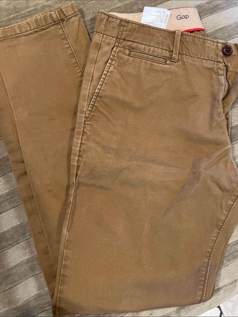 GAP Men's Chinos in Tan Brown The Lived in Skinny
